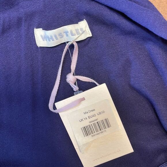 NWT Whistles Cross Front Mia Dress Size 10 - Picture 5 of 6